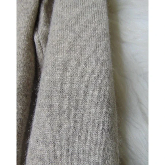 Christopher Fischer | Women's Sweater Deer Oatmeal 100% Cashmere Size Small - Picture 3 of 4